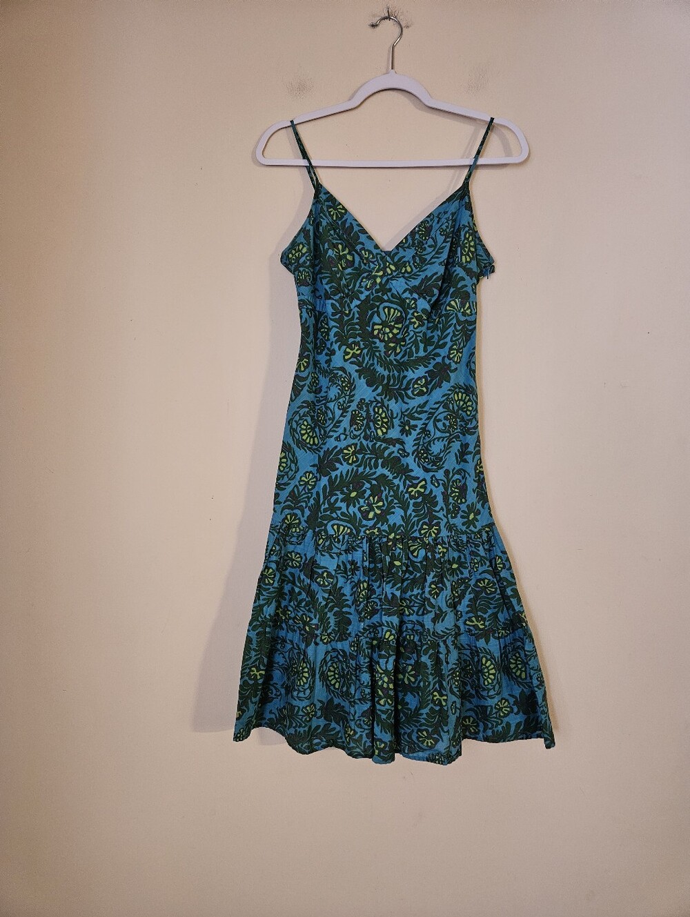 Gap Women's Floral Print Spaghetti Strap Midi Dress, Size 4